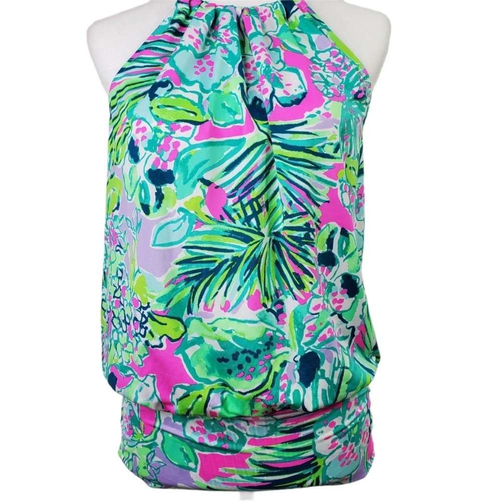 LILLY PULITZER BOWEN HALTER TOP ~ S - Picture 10 of 13